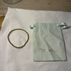 Newton Elegant Gold Beaded Bracelet